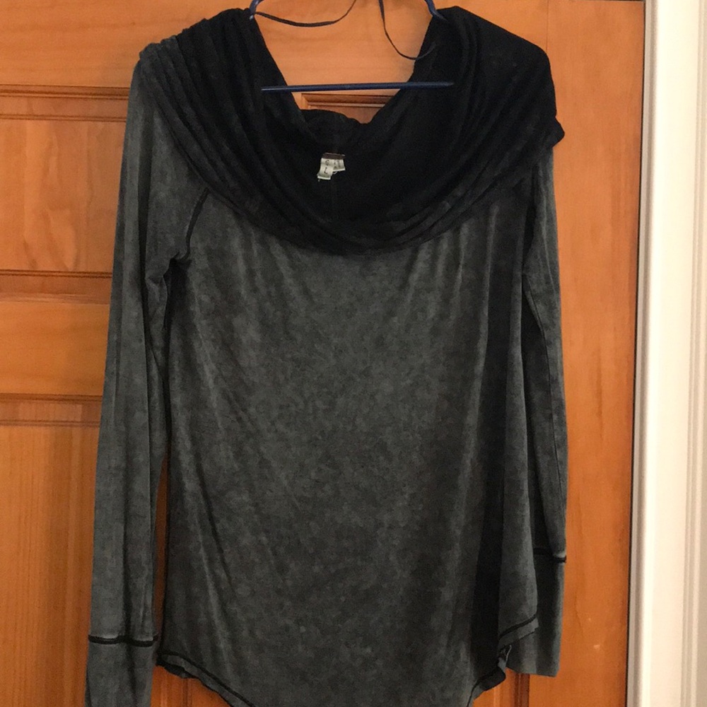 Free people cosmo cowl neck shirt